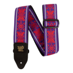 Ernie Ball Correa Guitarra Strap Royal Flush Jacquard Red