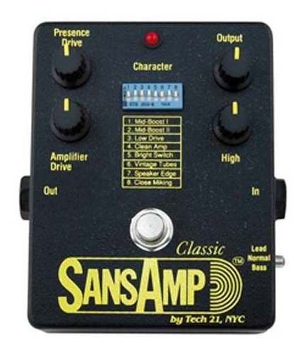D_610707-MLC32892042962_112019-F.jpg Tech 21 Pedal Sansamp Classic Sa1 Preamp Modelador - Imagen 1