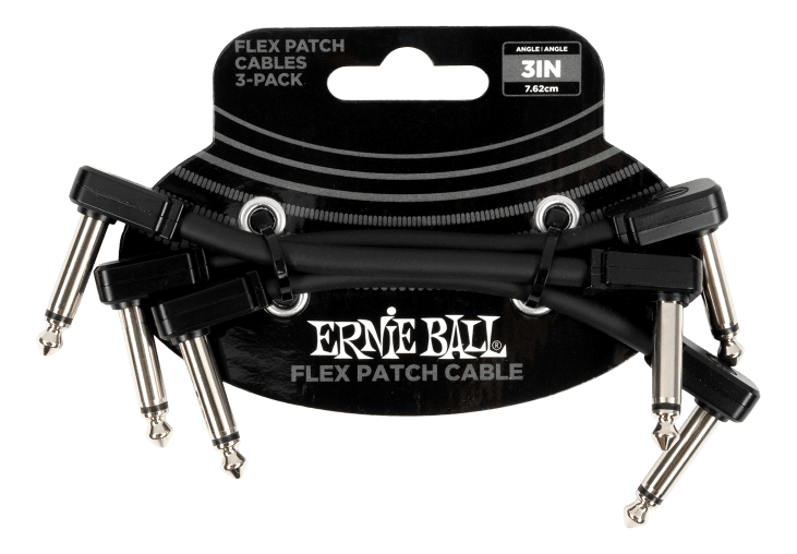 D_619172-MLA86978181918_072025-F.jpg Ernie Ball Pack X3 Cable Interpedal 7,5 Cm Plug Plano - Imagen 1