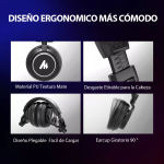 Audifonos Maono Profesional Dj / Monitor Estudio Au-mh601 Color Negro - Imagen 2