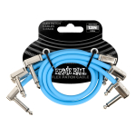 Ernie Ball Pack X3 Cable Interpedal 30 Cm Plug Plano Azul