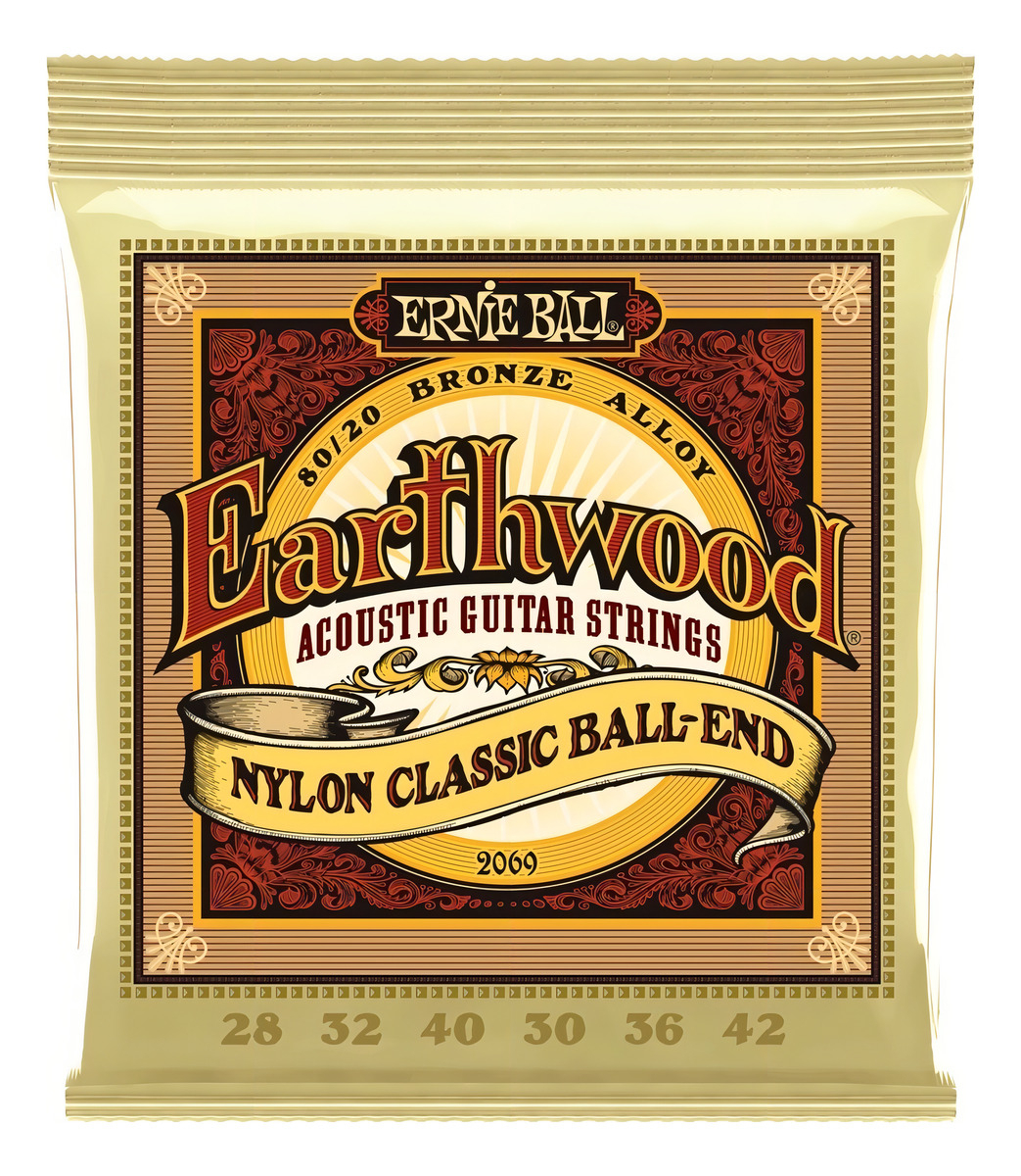 D_625405-MLA99508001356_112025-F.jpg Cuerda Ernie Ball De Nylon Para Guitarra 028 042 P 02069 - Imagen 1