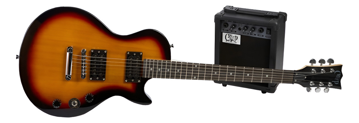 D_633317-MLC92317632867_092025-F.jpg Pack Guitarra Les Paul Y Amplificador Creep Completo Sb - Imagen 1