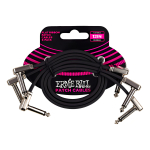 Paquete Ernie Ball De 3 Cables De 30cm Plug Plano Para Pedal