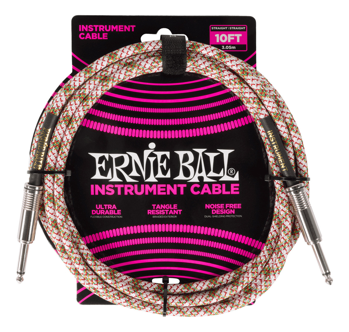 D_640813-MLC77039195243_062024-F.jpg Cable Guitarra Bajo Ernie Ball 6426 Entelado 3 Mt. Esmeralda - Imagen 1