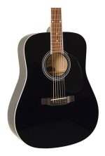 Savannah Sgd-12-bk Dreadnought Guitarra Black - Imagen 2