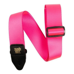 Correa Ernie Ball Guitarra Bajo Neon Pink Con Puntera Cuero