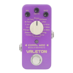 Pedal Multiefectos Valeton Cme-1 Coral Mod Lila Guitarra Eléctrica 16 Efectos