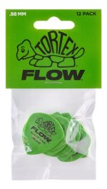 Puas Jim Dunlop 558p 0.88 Tortex Flow X12 Medianas Guitarra Baja Verde Mediano - Imagen 4