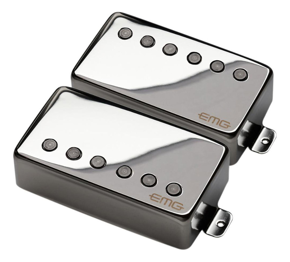 D_661849-MLC73089364234_112023-F.jpg Microfono Para Guitarra Emg Jh Set Ch James Hetfield Cromado - Imagen 1