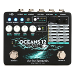 Pedal Reverb Electro Harmonix Oceans 12 Dual Stereo Reverb Color Negro