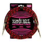 Ernie Ball P06394 10 Braided Straight Straight Inst Cable