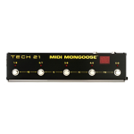 Pedal Controlador Midi Tech 21 Mmg1 Midi Mongoose -