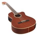 Guitarra Creep Cuerdas Nylon C/corte Eq 5 Bandas C/funda - Imagen 2
