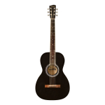 Guitarra Ac?stica Savannah Sgp-12 Bk Negro Cuerdas Acero
