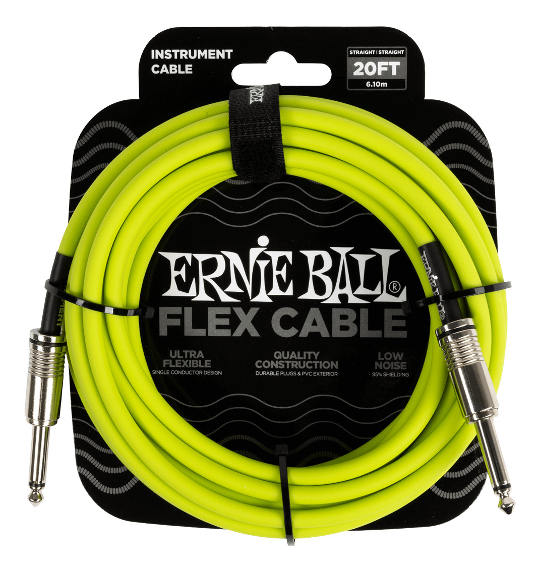 D_698777-MLC70132063576_062023-F.jpg Ernie Ball Cable Para Instrumento P06419 6 Mts Verde Flex - Imagen 1