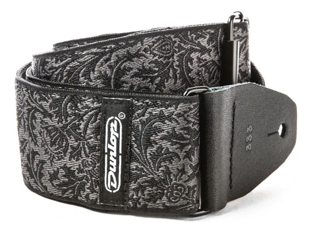 D_701864-MLC44642763730_012021-F.jpg Correa Guitarra/bajo Jim Dunlop D6714 Jacquard Black Thistl - Imagen 1