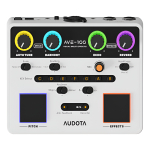 Procesador Multiefectos De Pedal Vocal Audota Ave-100 Blanco