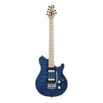 Guitarra El?ctrica Sterling Sub Series De Madera Maciza Translucent Blue Translucent Con Diapas?n De Arce Diestro