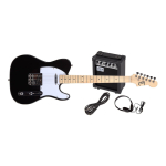 Pack Guitarra Telecaster Y Amplificador Creep Completo Blk