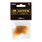Kit De 6 Paletas Dunlop Ultex Jazz, 1,38 Mm, 427 Peniques, Fabricadas En Ee. Uu., Color Ámbar Ambar: Palhetas Para Instrumentos De Cuerda