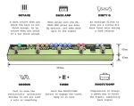 Pedal Multiefectos Para Bajo Valeton Dapper Bass Ves-2 Con 6 Efectos Verde - Imagen 5
