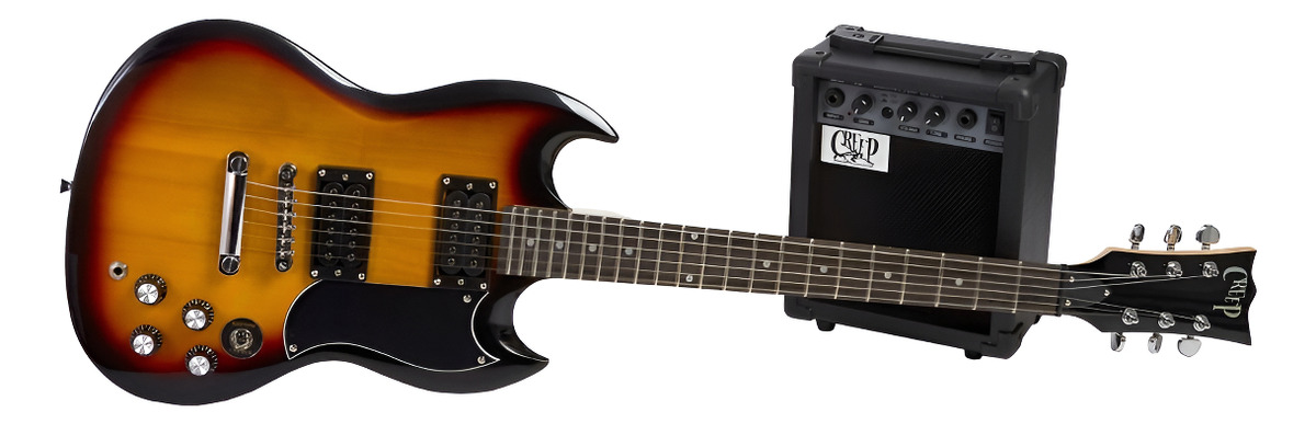 D_745698-MLC92381355635_092025-F.jpg Pack Guitarra Sg Y Amplificador Creep Completo Sb - Imagen 1