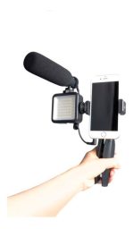 Kit Microfono Soporte Y Luz Led Maono Au- Cm11pl Poadcast - Imagen 3