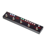Pedalera Multiefectos Valeton Dapper Dark Guitarra 3 Efectos Negro