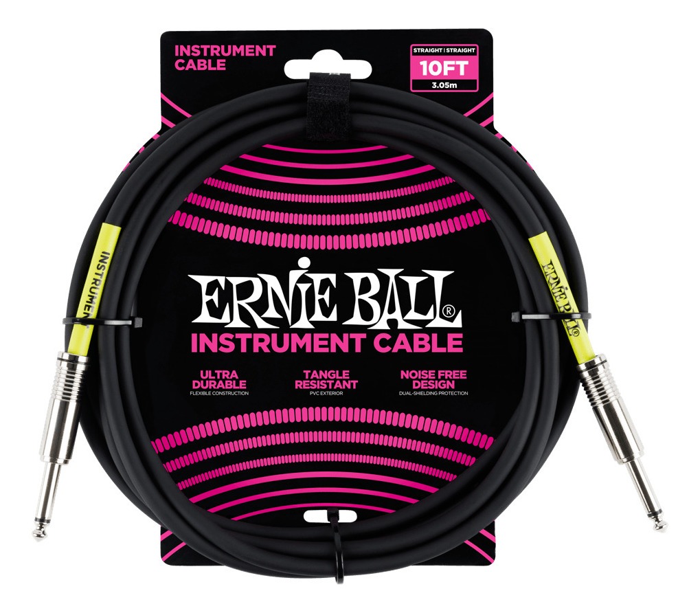 D_759294-MLC32892161439_112019-F.jpg Ernie Ball Cable Para Instrumento P06048 3 Mts Negro - Imagen 1