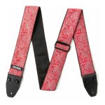 Correa Guitarra/bajo Jim Dunlop D6711 Jacquard Paisley Red - Imagen 2