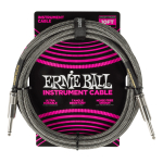 Cable Guitarra Bajo Ernie Ball 6429 Entelado 3 Mt. Gris