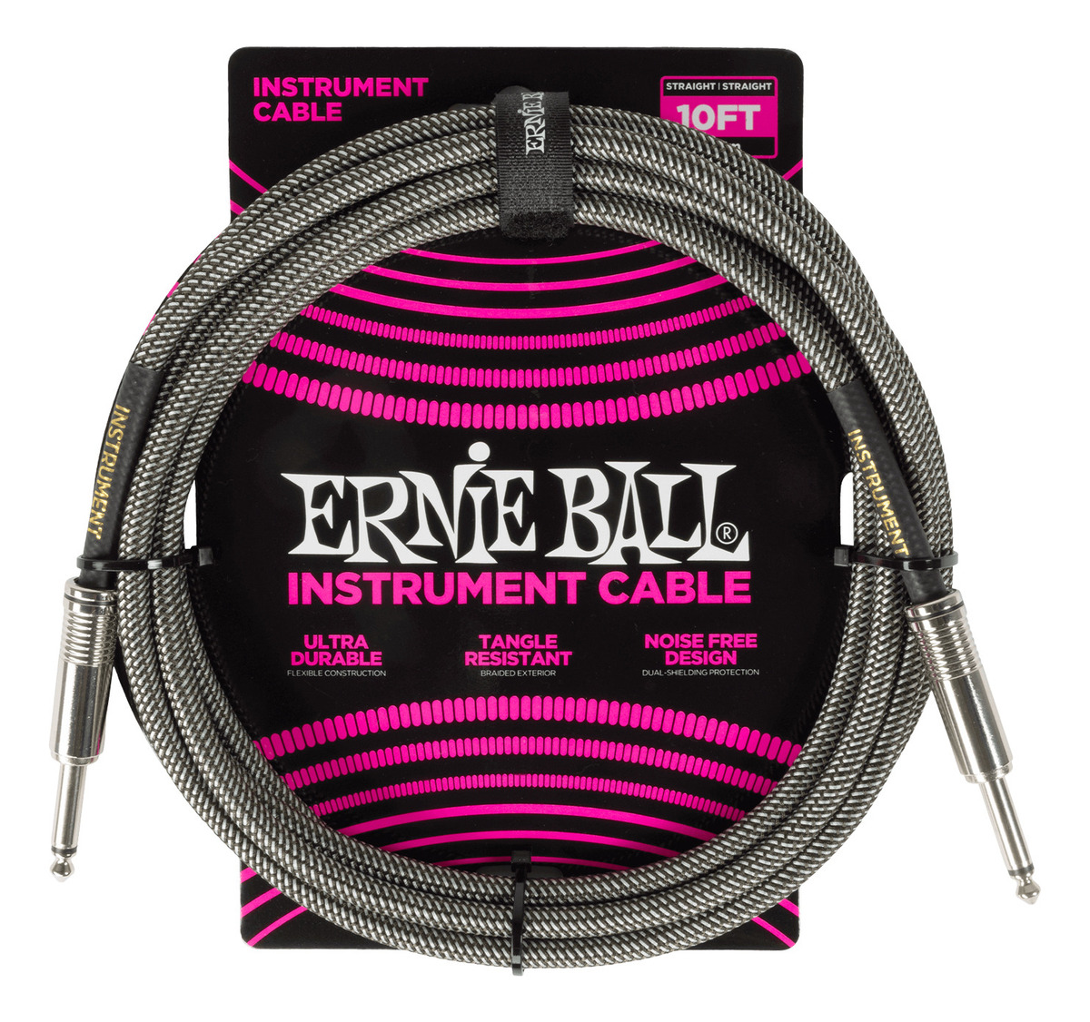 D_783968-MLC76832215442_062024-F.jpg Cable Guitarra Bajo Ernie Ball 6429 Entelado 3 Mt. Gris - Imagen 1