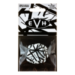 Púas Jim Dunlop Van Halen Evhp03 Set X6 0.6mm Evh White/black Stripes Evh White With Black Stripes .60mm