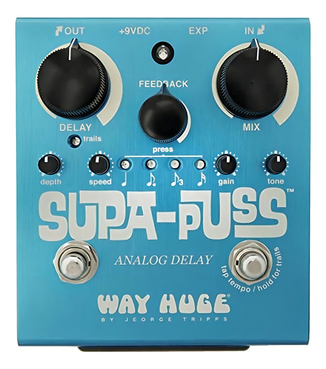 D_786971-MLA99939811739_112025-F.jpg Pedal Delay Way Huge Supa Puss Whe-707 Celeste Para Guitarra Con Tap Tempo - Imagen 1
