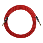 Cable Plug 3 M Valeton Rojo Vgc-5r Premium Guitarra Bajo