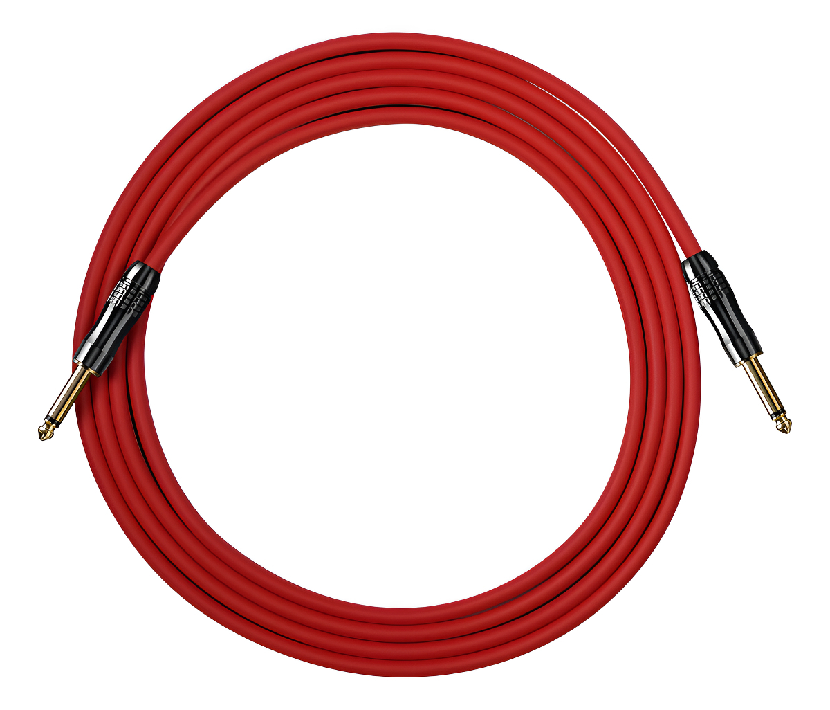 D_789281-MLA96739519497_102025-F.jpg Cable Plug 3 M Valeton Rojo Vgc-5r Premium Guitarra Bajo - Imagen 1