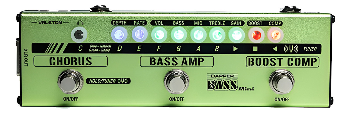 D_790420-MLC90036532861_082025-F.jpg Pedal Valeton Mes-2 Para Bajo Dapper Mini Bass Multi Effect - Imagen 1