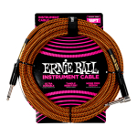 Cable Ernie Ball Trenzado 5.49m Pumpkin Pie P06471 Angular