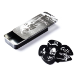 Lata De 12 U?etas Hendrix Med-silver Retrato Dunlop Jh-pt06m