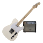 Pack Guitarra Telecaster Y Amplificador Creep 15w Funda Cabl