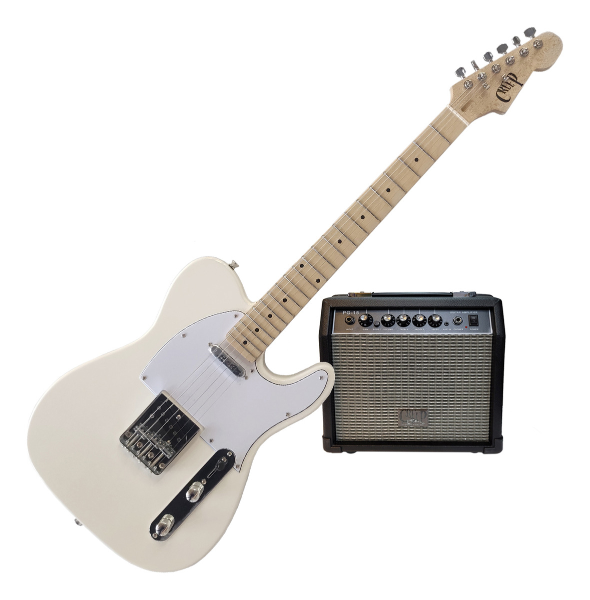 D_808035-MLC80189417311_102024-F.jpg Pack Guitarra Telecaster Y Amplificador Creep 15w Funda Cabl - Imagen 1