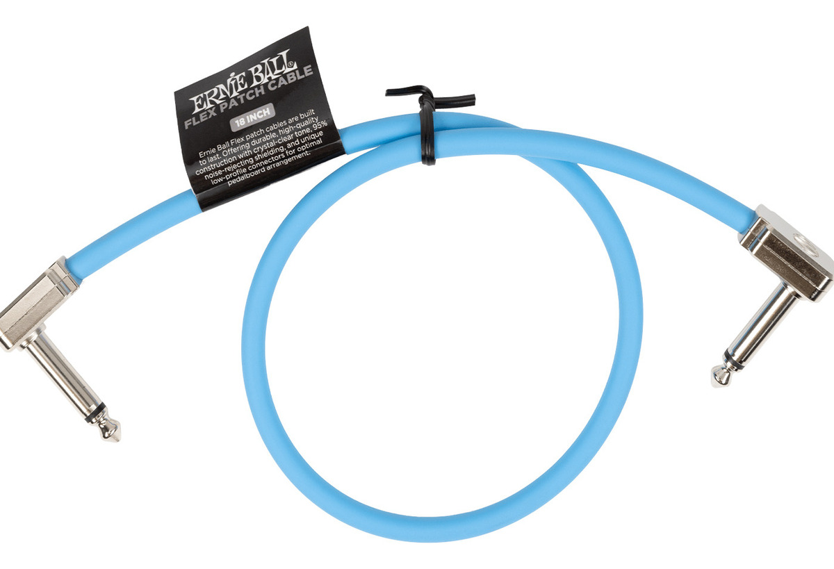 D_819647-MLC82786198743_022025-F.jpg Ernie Ball Cable Interpedal 45 Cm Plug Plano Azul - Imagen 1