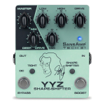 Pedal Overdrive Tech 21 Sansamp Geddy Lee Signature Yyz Shape Shifter Celeste