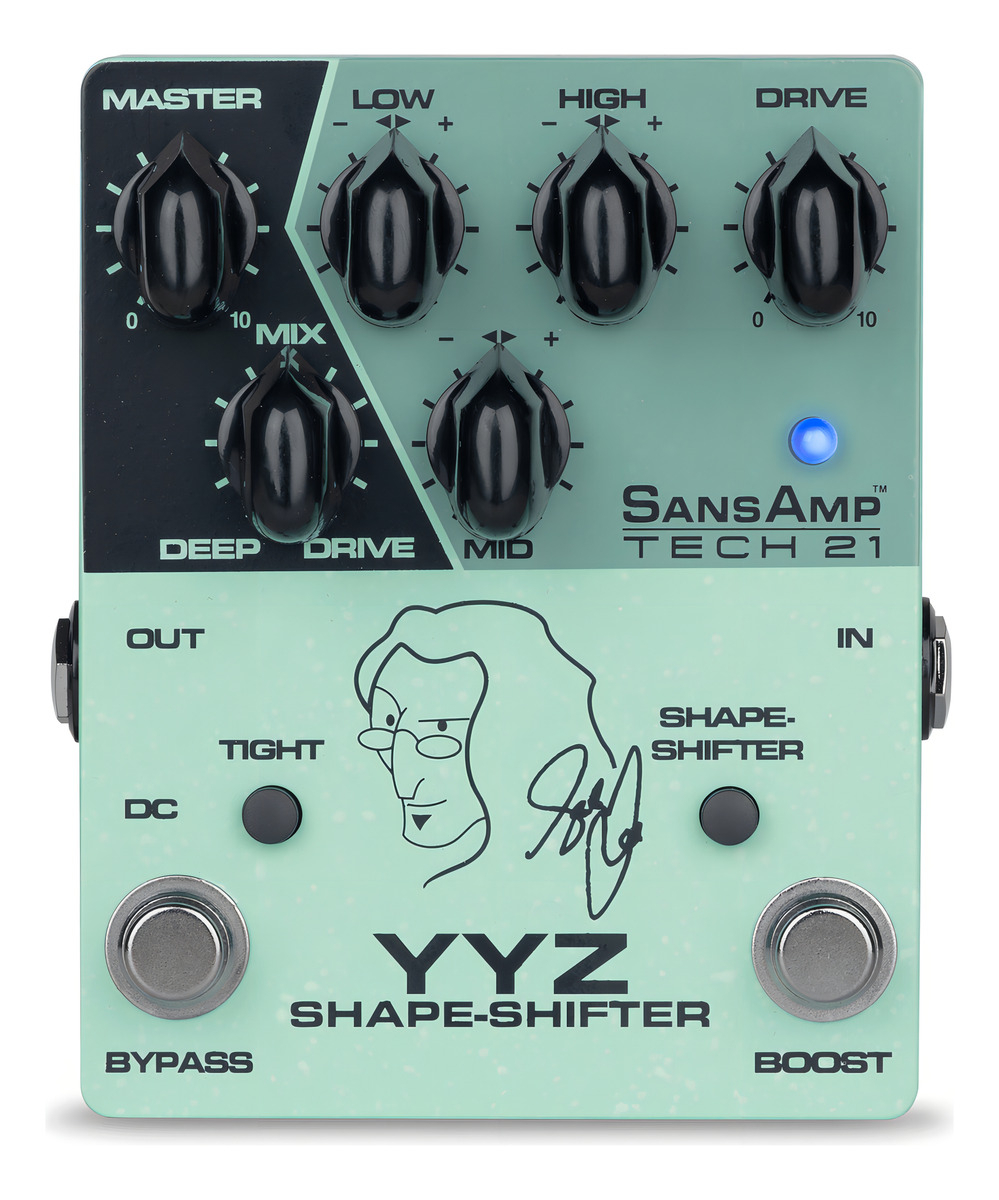 D_826110-MLA99968187243_112025-F.jpg Pedal Overdrive Tech 21 Sansamp Geddy Lee Signature Yyz Shape Shifter Celeste - Imagen 1