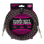 Cable Guitarra Bajo Ernie Ball 6431 Entelado 5,49 Mt. P?rpur