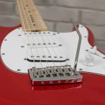 Guitarra Eléctrica Sterling Cutlass Ct30sss Fiesta Red Diapasón Arce 6 Cuerdas Diestro - Imagen 2