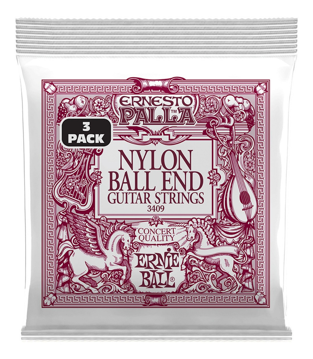 D_837526-MLC52711404797_122022-F.jpg Cuerdas Guitarra Nylon Pack X3 Ernie Ball 3409 Black Gold - Imagen 1