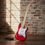 Guitarra Eléctrica Sterling Cutlass Ct30sss Fiesta Red Diapasón Arce 6 Cuerdas Diestro - Imagen 3