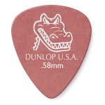 P?as Gator Grip 0.58 Mm Pack 12 Jim Dunlop Marr?n Claro Para Guitarra